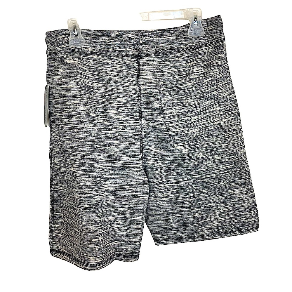 U.S. APPAREL Unisex Black Baggy Fleece Shorts Elastic Waist with Drawcord Size S - Picture 3 of 11